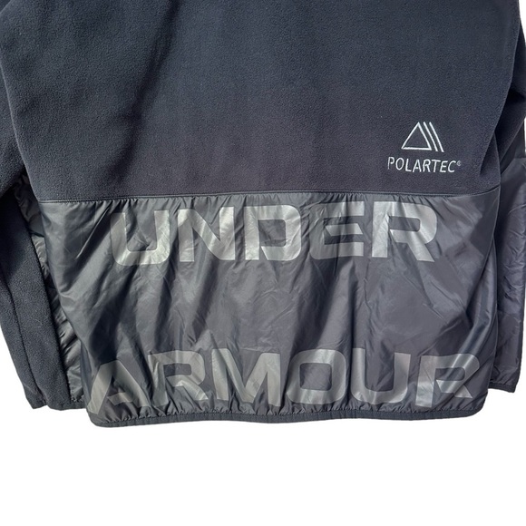 Under Armour Men's Polartec Forge Black Zip Jacket Style, Medium - Picture 3 of 10